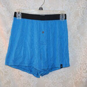 MeUndies blue men's/teens boxer shorts W/button size small nwot